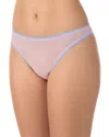 On Gossamer Mesh Hip G-string In Neutral