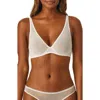 On Gossamer Ongossamer Unlined Underwire Bra In Mauve Chalk