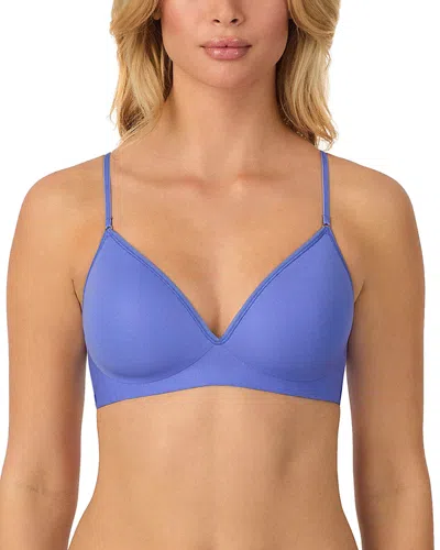 On Gossamer Next To Nothing Microfiber Wireless T-shirt Bra In Bajaj Blue