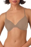 On Gossamer Next To Nothing Underwire T-shirt Bra In Brown
