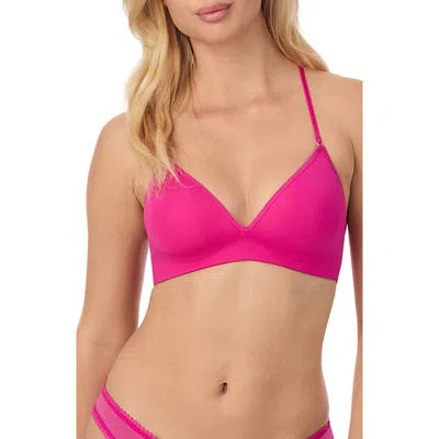 On Gossamer Next To Nothing Wireless Bra In Pink