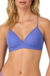 On Gossamer Next To Nothing Microfiber Wireless T-shirt Bra In Bajaj Blue