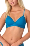 On Gossamer Next To Nothing Microfiber Wireless T-shirt Bra In Blue
