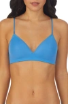 On Gossamer Next To Nothing Wireless Bra In Light Blue