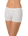 On Gossamer On Gassamer Cabana Cotton Rib Boxer Shorts In White