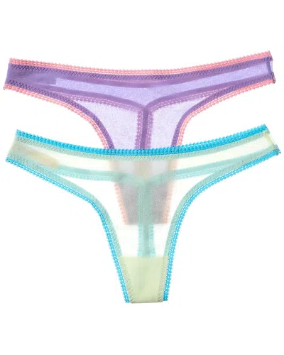 On Gossamer Ongossamer 2pk Hip-g Thong In Green