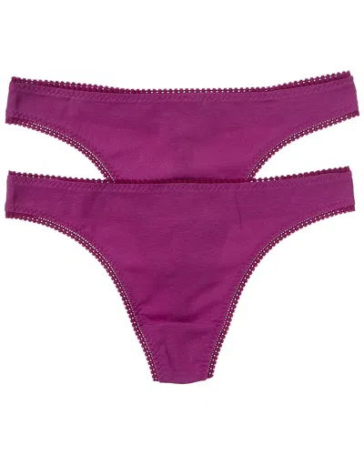 On Gossamer Ongossamer 2pk Hip-g Thong In Purple