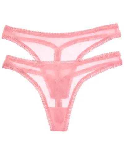 On Gossamer Ongossamer 2pk Hip-g Thong In Pink