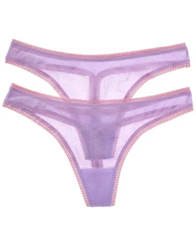 On Gossamer Ongossamer 2pk Hip-g Thong In Purple