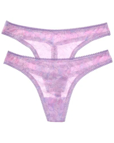 On Gossamer Ongossamer 2pk Hip-g Thong In Purple