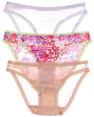 On Gossamer Ongossamer 3pk Hip Bikini In Multi