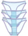 On Gossamer Ongossamer 3pk Hip Bikini In Blue