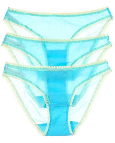 On Gossamer Ongossamer 3pk Hip Bikini In Blue