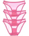 On Gossamer Ongossamer 3pk Hip Bikini In Pink