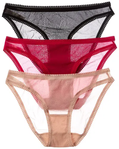 On Gossamer Ongossamer 3pk Hip Bikini In Red