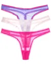 On Gossamer Ongossamer 3pk Hip G Thong In Multi