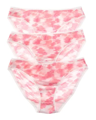 On Gossamer Ongossamer 3pk Multi Mesh Bikini In Pink