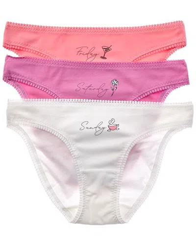 On Gossamer Ongossamer 3pk Weekender Hip Bikini In Pink