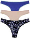 On Gossamer Ongossamer Hip G Pack Of 3 Thongs In Multi