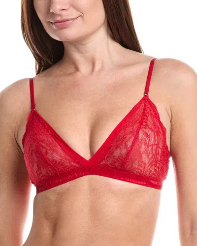 On Gossamer Ongossamer Luxe Lace Bralette In I623g-crmsnbry