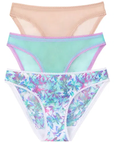 ON GOSSAMER ONGOSSAMER SET OF 3 MESH HIP BIKINI