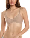 On Gossamer Next To Nothing Bralette In Mocha