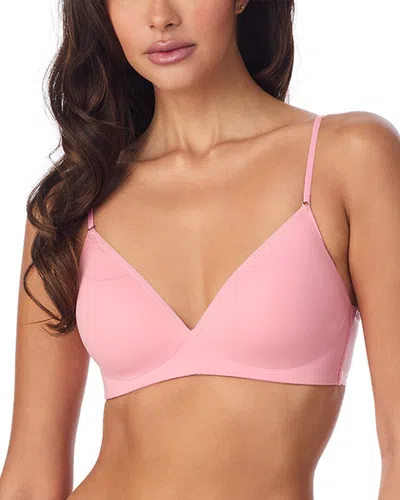 On Gossamer Next To Nothing Wireless Bra In Pink
