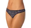 On Gossamer Triple Mesh Print Thong In Confetti Burst