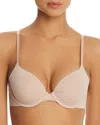 On Gossamer Sleek Micro Convertible T-shirt Bra In Champagne