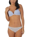 On Gossamer Sleek Micro Lace Underwire Convertible Push-up Bra In Baby Lavender