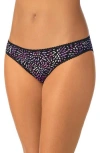 On Gossamer Mesh Hip Bikini In Confetti Burst
