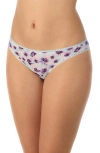 On Gossamer Triple Mesh Print Bikini In Floral Dreams