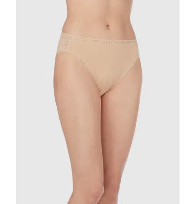 On Gossamer Women's Cabana Cotton Hip Boyshort Underwear 024304 In Gold