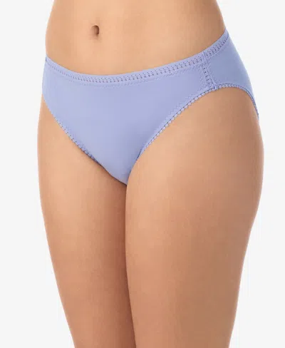 On Gossamer Women's Cabana Cotton Hip Boyshort Underwear 024304 In Blue