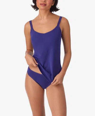 On Gossamer Cabana Cotton Blend Stretch Camisole In Blue