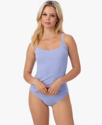 On Gossamer Women's Cabana Cotton Reversible Cami 1427 In Blue