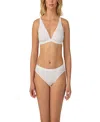 On Gossamer Cabana Rib Bralette In White