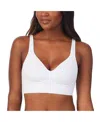 On Gossamer Cabana Cotton Seamless Built-up Wireless Bra In White
