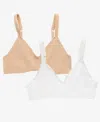 On Gossamer Cabana Bralette In Champagne,white