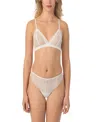 On Gossamer Luxe Lace Bralette In White