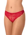 On Gossamer Luxe Lace Thong In Red
