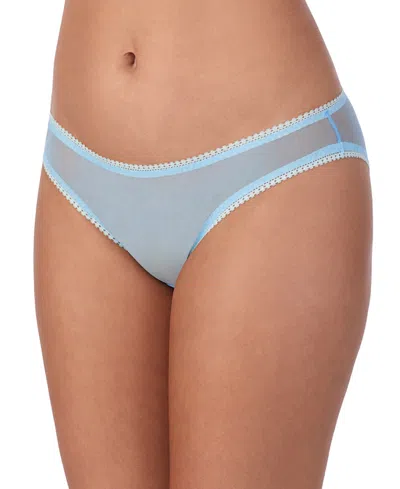 On Gossamer Women's Mesh Bikini Underwear 3202 In Blue