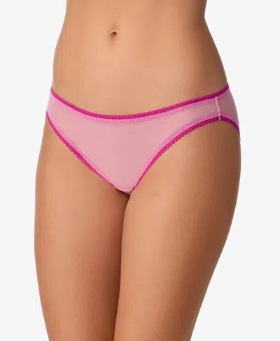 On Gossamer Women's Mesh Bikini Underwear 3202 In Black