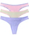 On Gossamer 3-pack Mesh Thongs