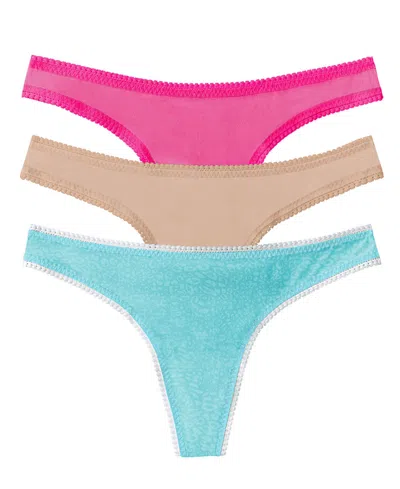 ON GOSSAMER WOMEN'S MESH HIP G 3 PACK UNDERWEAR 3512P3
