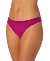 On Gossamer Mesh Hip G-string In Purplewine