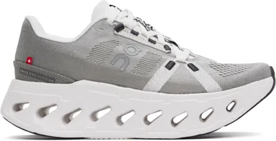 On Gray Cloudeclipse Sneakers In Alloy/white