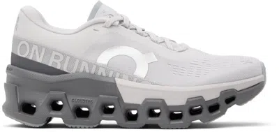 On Gray Cloudmster 2 Sneakers In Frost | Rock