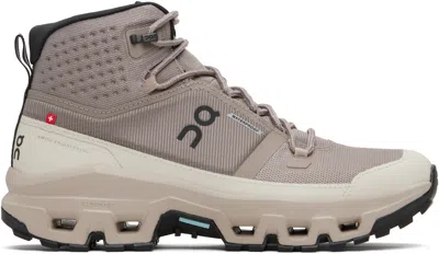 On Gray Cloudrock Mid Waterproof Sneakers