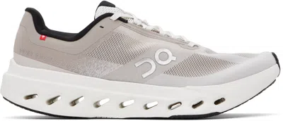 On Gray Cloudsurfer Next Sneakers In Fog | Ivory